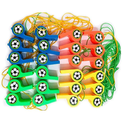 FootBall Whistle Favors - 12PC