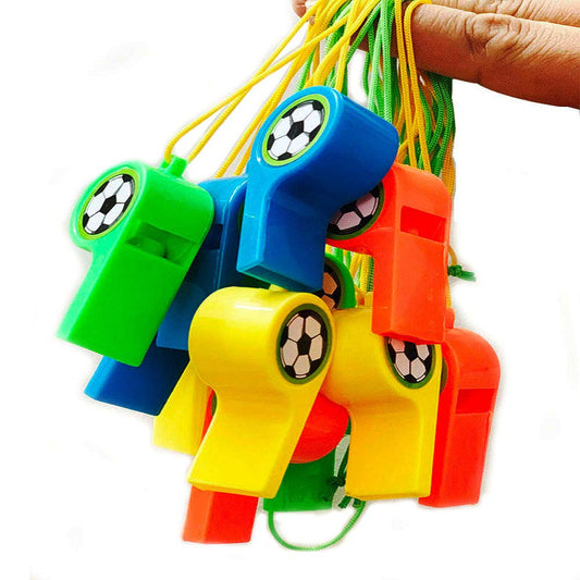FootBall Whistle Favors for Return Gifts / Khoi Bag Favors or Loot Bag Give Aways - 12PC