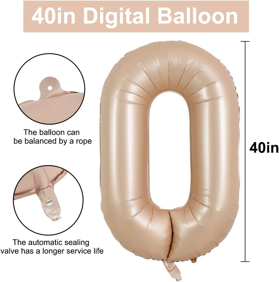 40" Apricot Super Shape No.0 Balloon-1PC