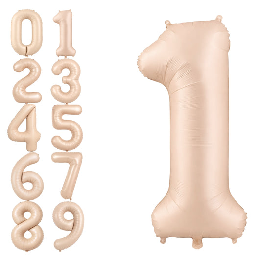 40" Apricot Super Shape No.1 Balloon-1PC