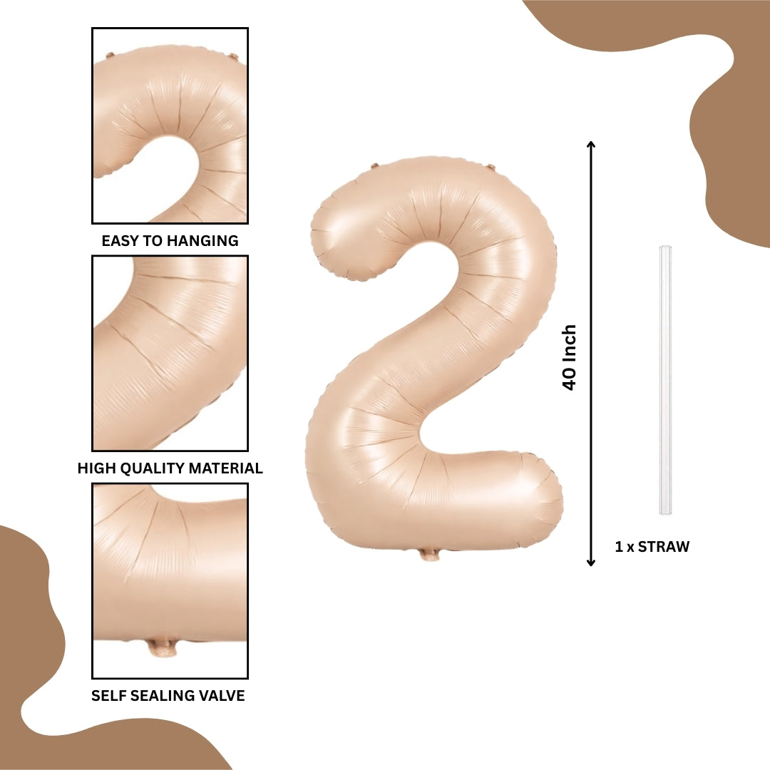 40" Apricot Super Shape No.2 Balloon-1PC