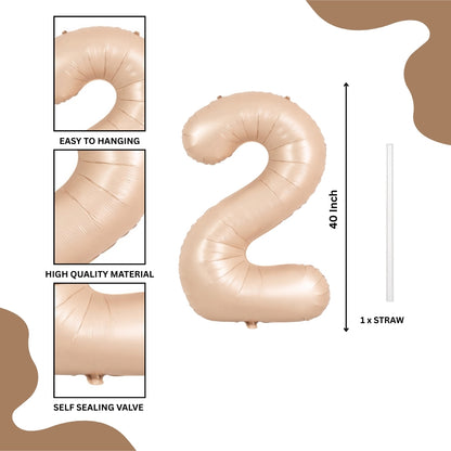 40" Apricot Super Shape No.2 Balloon-1PC