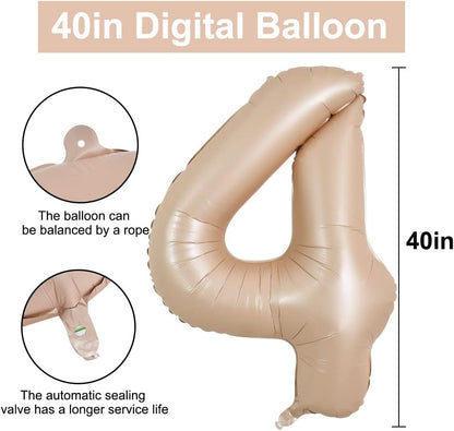 40" Apricot Super Shape No.4 Balloon-1PC