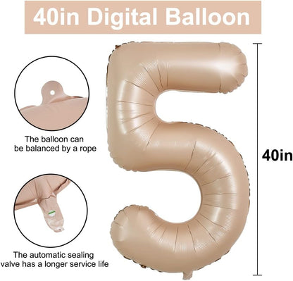 40" Apricot Super Shape No.5 Balloon-1PC