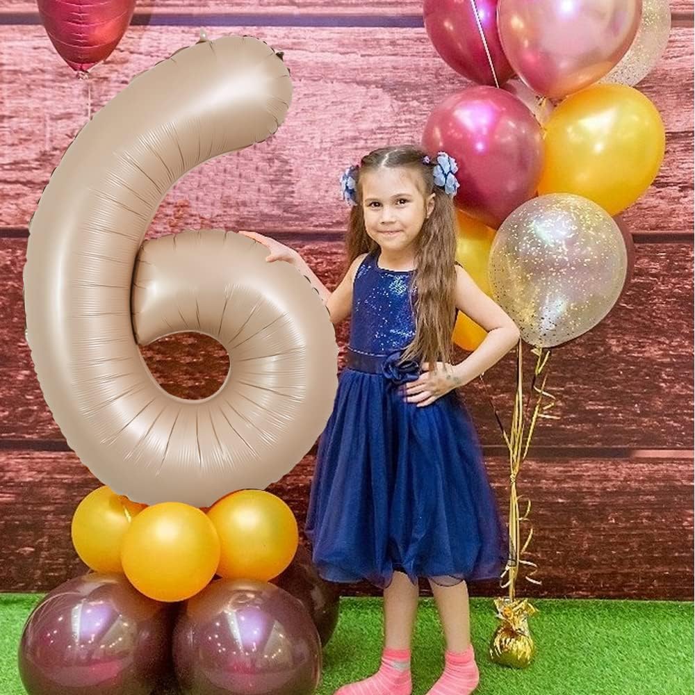 40" Apricot Super Shape No.6 Balloon-1PC