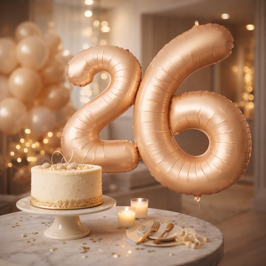 40" Apricot Super Shape No.6 Balloon-1PC