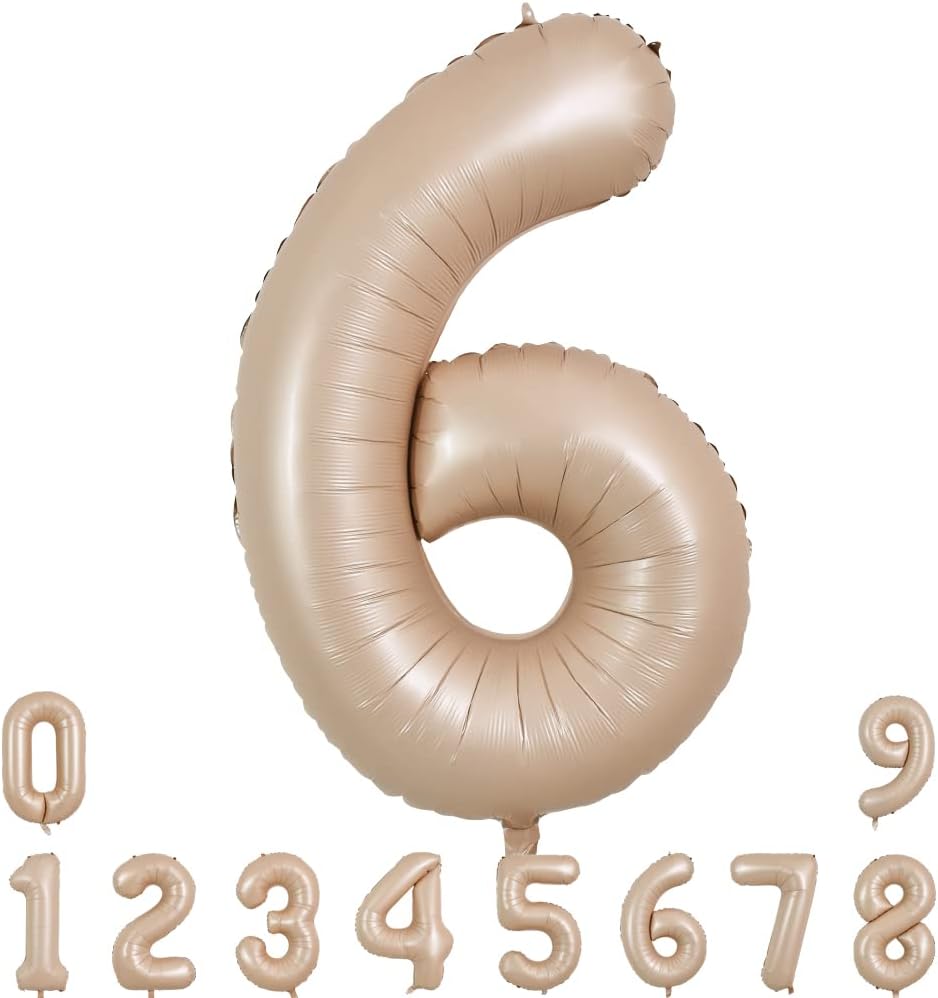 40" Apricot Super Shape No.6 Balloon-1PC