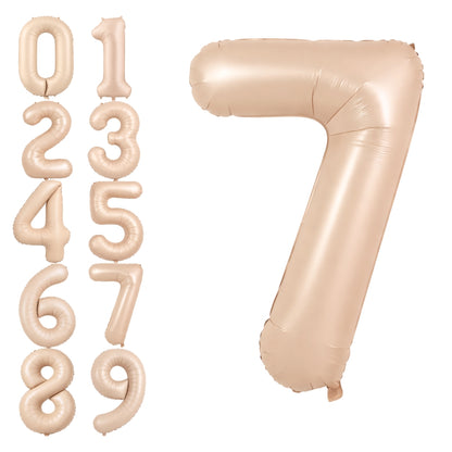 40" Apricot Super Shape No.7 Balloon-1PC