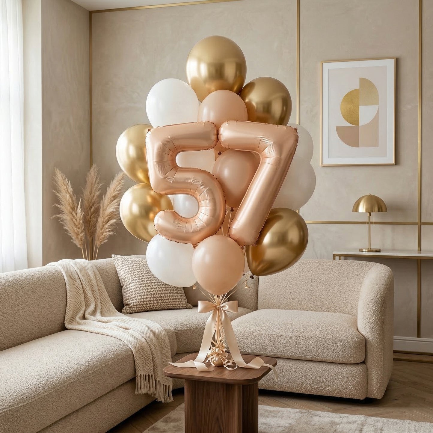 40" Apricot Super Shape No.7 Balloon-1PC