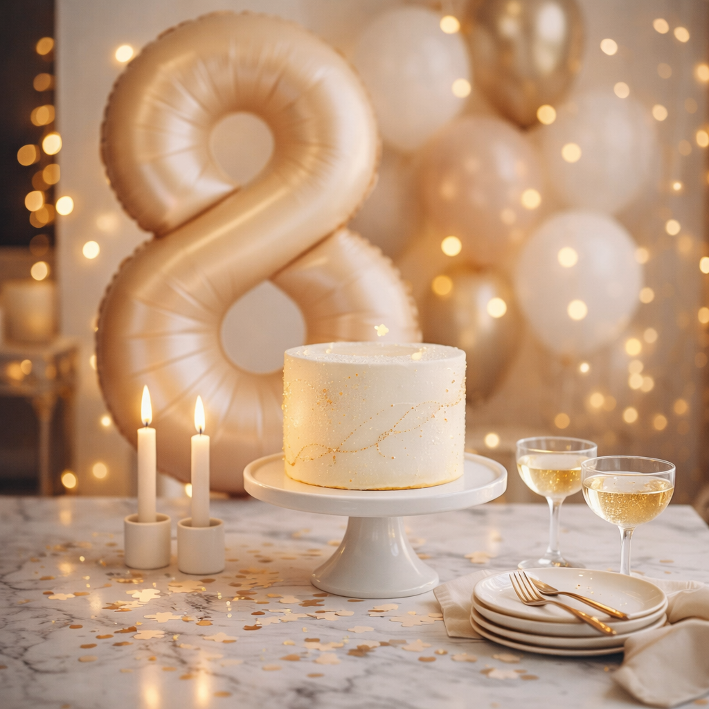 40" Apricot Super Shape No.8 Balloon-1PC