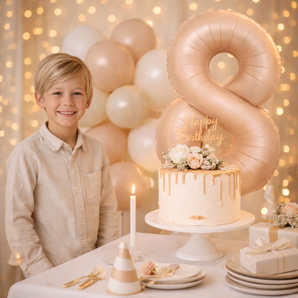 40" Apricot Super Shape No.8 Balloon-1PC