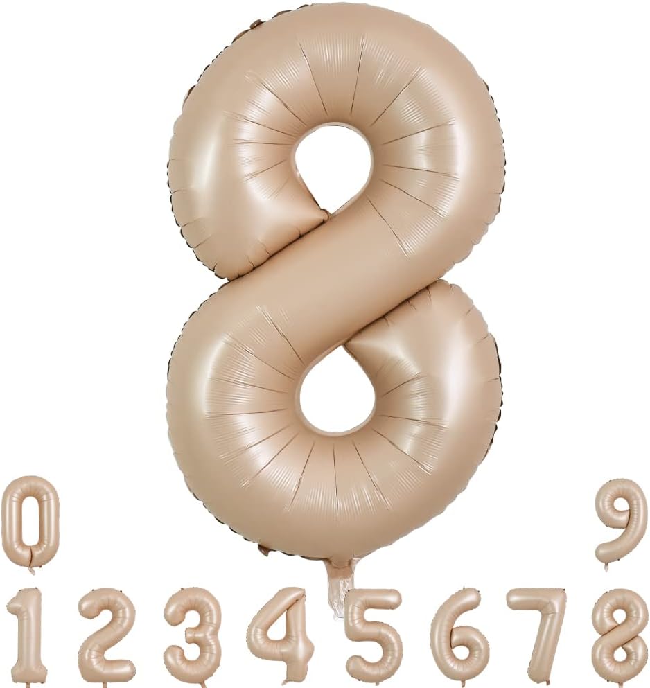 40" Apricot Super Shape No.8 Balloon-1PC