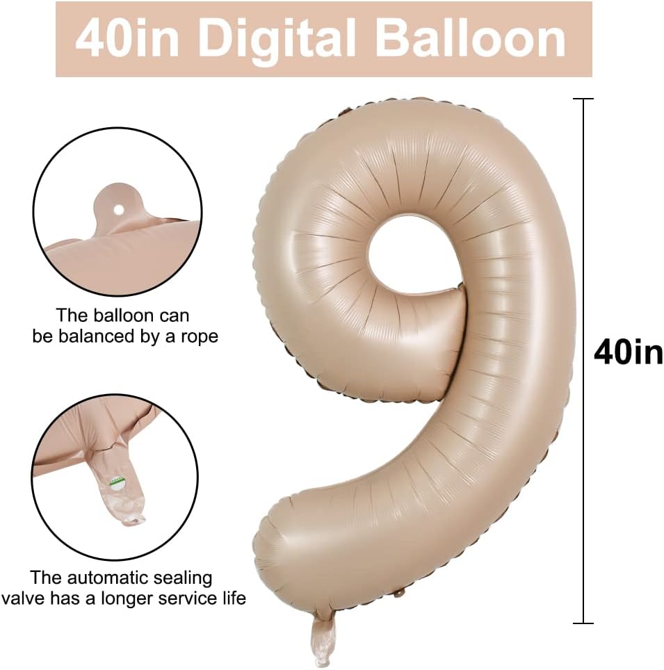 40" Apricot Super Shape No.9 Balloon-1PC