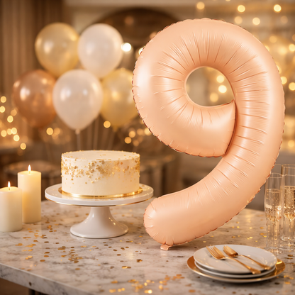 40" Apricot Super Shape No.9 Balloon-1PC