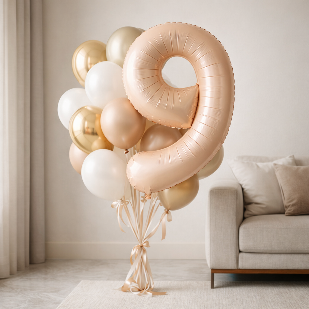 40" Apricot Super Shape No.9 Balloon-1PC