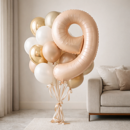 40" Apricot Super Shape No.9 Balloon-1PC