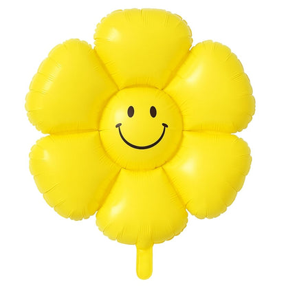 Smiley Flower Balloon Yellow - 18 inch
