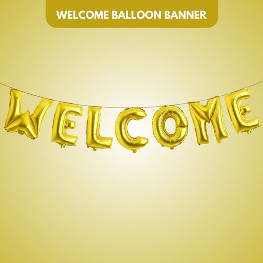 WELCOME Balloon Banner