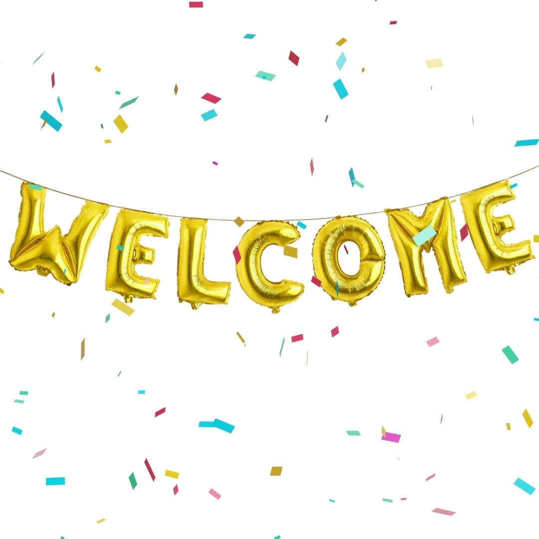 WELCOME Balloon Banner