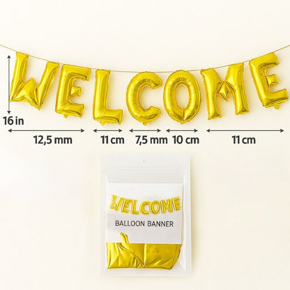 WELCOME Balloon Banner