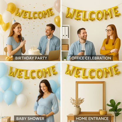 WELCOME Balloon Banner