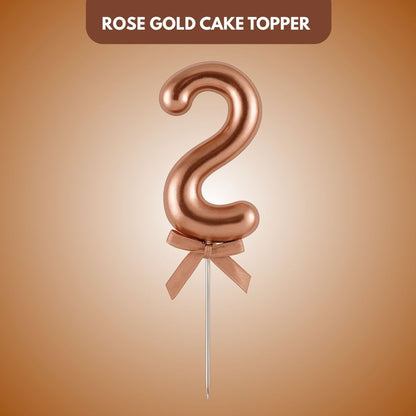 Numerical 2 Cake Topper Rose Gold-1PC