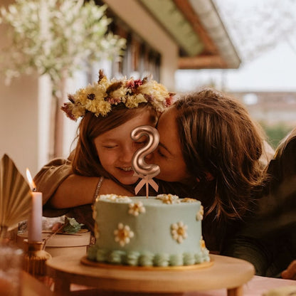 Numerical 2 Cake Topper Rose Gold-1PC