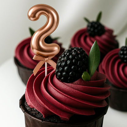 Numerical 2 Cake Topper Rose Gold-1PC