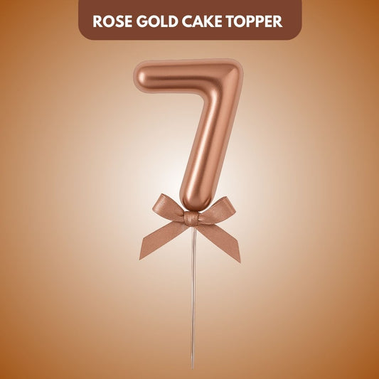 Numerical 7 Cake Topper Rose Gold-1PC