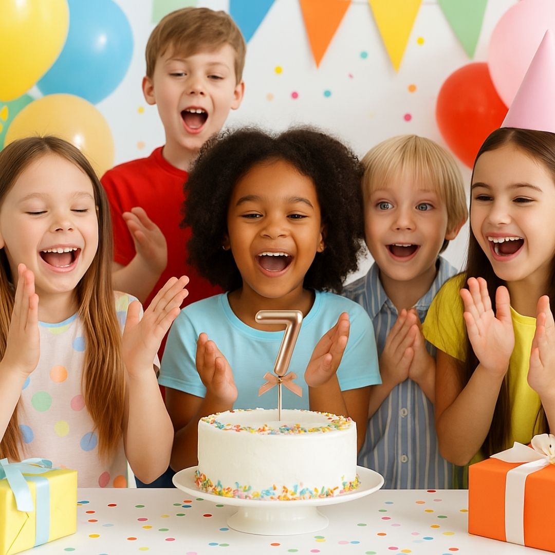 Numerical 7 Cake Topper Rose Gold-1PC