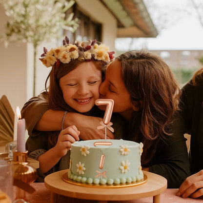 Numerical 7 Cake Topper Rose Gold-1PC