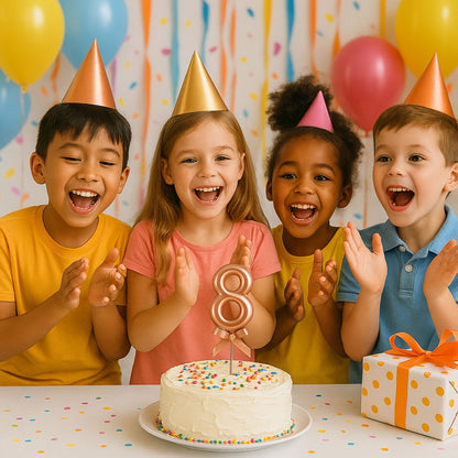 Numerical 8 Cake Topper Rose Gold-1PC