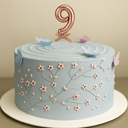 Numerical 9 Cake Topper Rose Gold-1PC