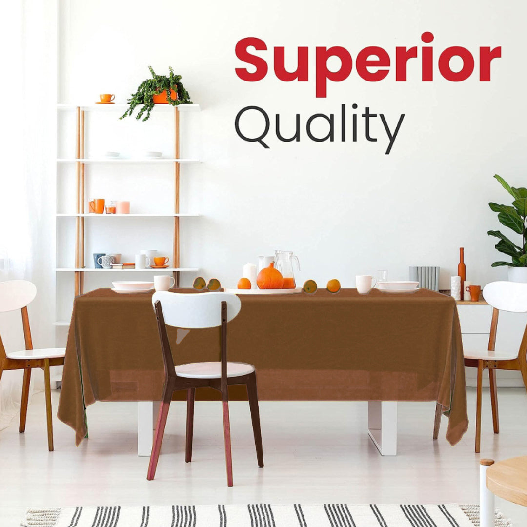 Gold Vinyl Table Cover for Party Decor -  54X108 - 1PC