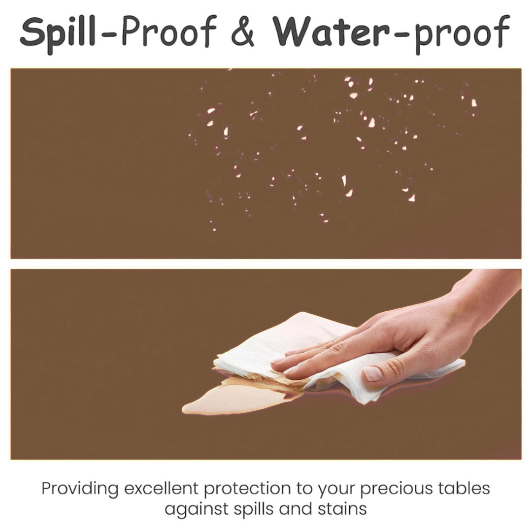 Gold Vinyl Table Cover for Party Decor -  54X108 - 1PC