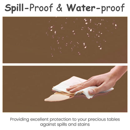 Gold Vinyl Table Cover for Party Decor -  54X108 - 1PC