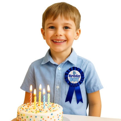 Birthday Boy Award Ribbon Blue - 1PC