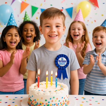 Birthday Boy Award Ribbon Blue - 1PC