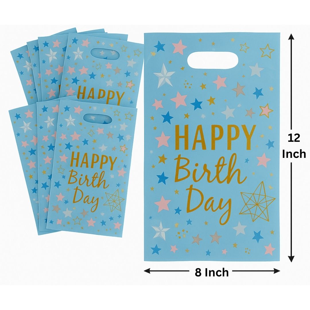 Happy Birthday Stary Affairs Aluminium Film Blue L