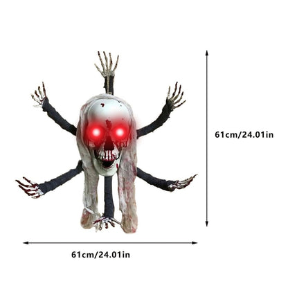 Hanging Spider w/ Skull & Spider Legs for Halloween/ Theme Party Wall Hanging Decor - 3FT - 1PC