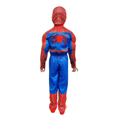 Deluxe Spiderman Muscular Costume w/Mask for Kids