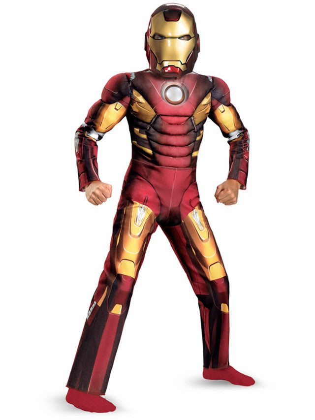 Muscular Iron Man Costume With Mask