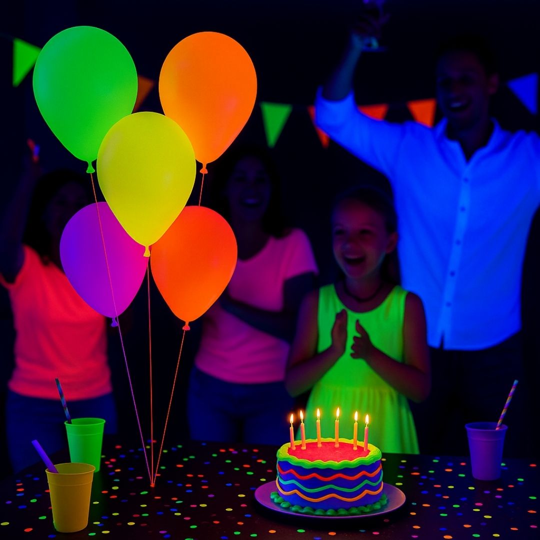 UV Glow In The Dark Helium Quality Balloons 12" - Pack of 10