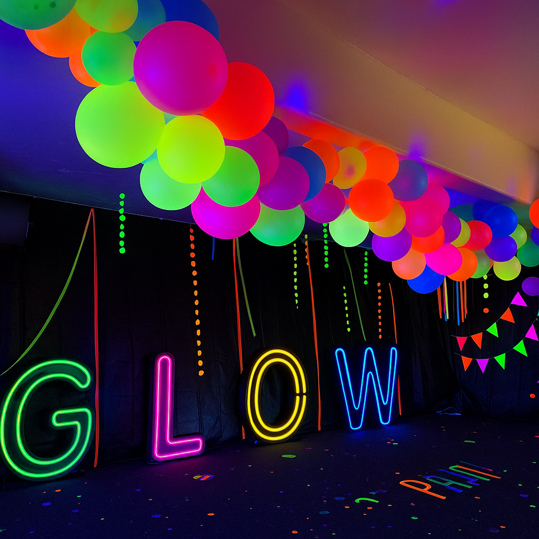 UV Glow In The Dark Helium Quality Balloons 12" - Pack of 10