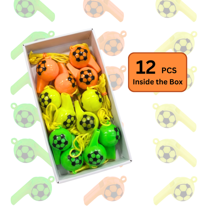FootBall Whistle Favors - 12PC