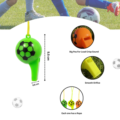 FootBall Whistle Favors - 12PC