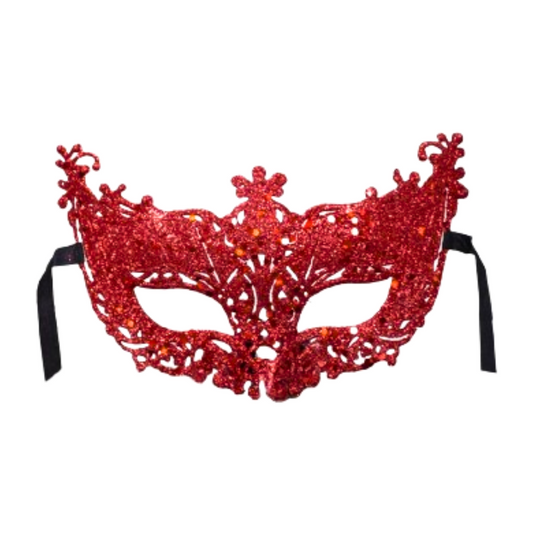 Glitter Fashion Eye Mask Red - 1PC