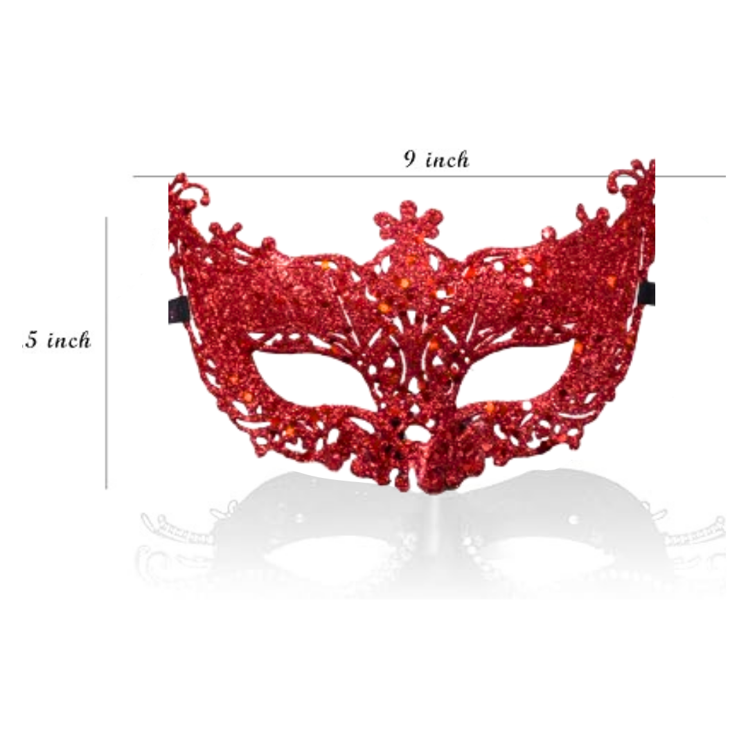 Glitter Fashion Eye Mask Red - 1PC