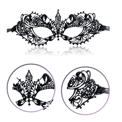 Masquerade Black Lace Women Eye Masks - 1PC