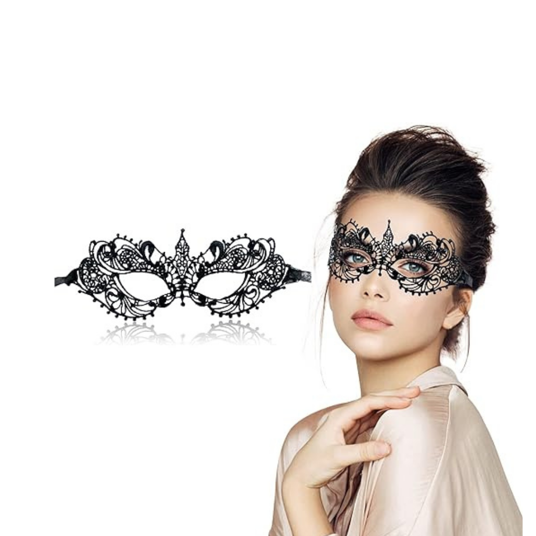 Masquerade Black Lace Women Eye Masks - 1PC